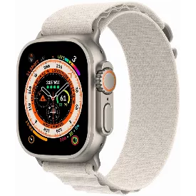Умные часы Apple Watch Ultra 49 мм Titanium Case, титановый/звездный, S Alpine Loop